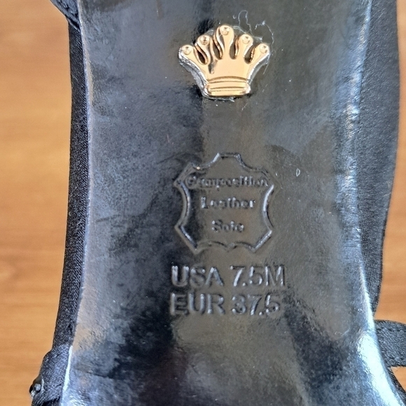 Nina Black Heels with Embellished Straps - Picture 10 of 12